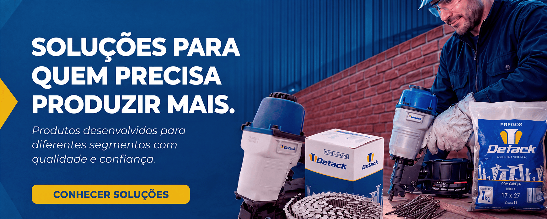 Pregadores pneumáticos Detack